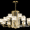 Люстра Crystal Lux NICOLAS SP-PL10+5 GOLD/WHITE