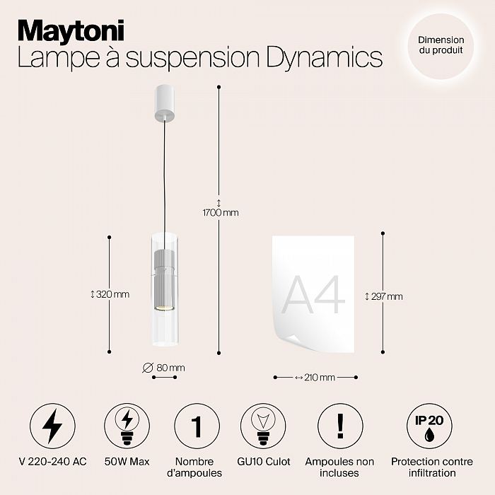 Светильник Maytoni MOD326PL-01W